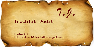 Truchlik Judit névjegykártya