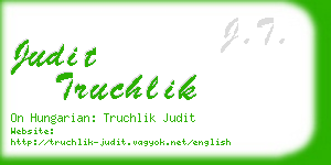 judit truchlik business card